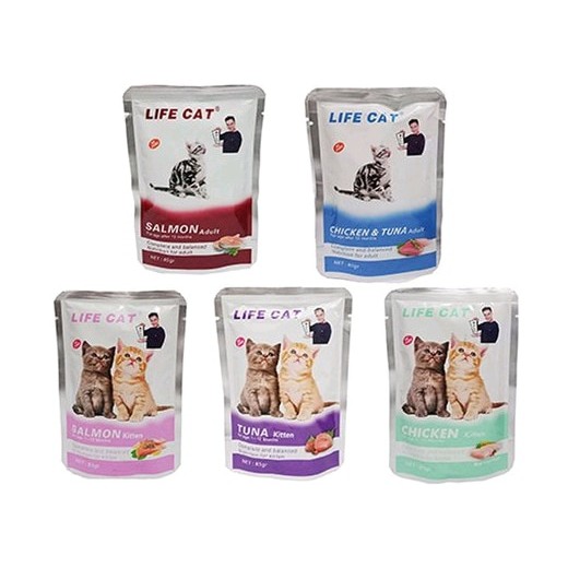 PH.Medan Makanan Kucing Life Cat Pouch 85gr Kitten/Adult