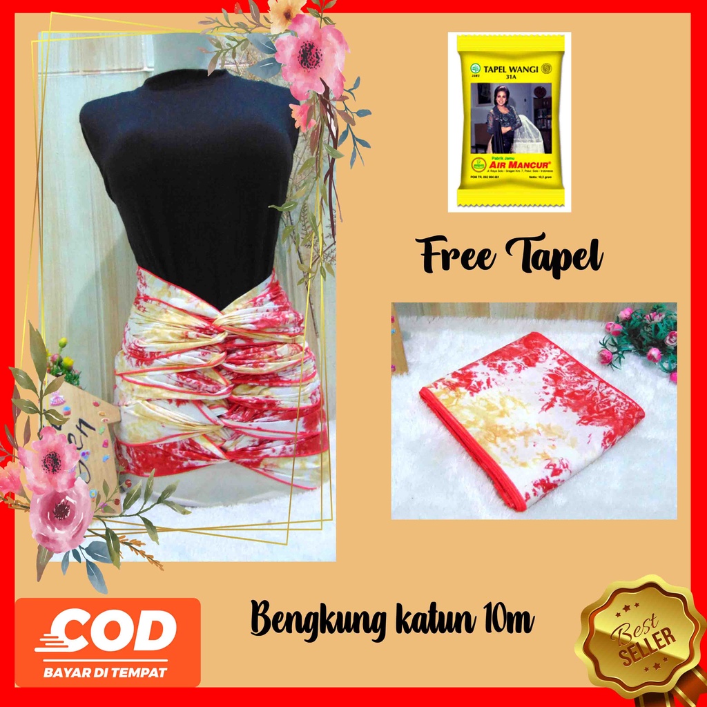 FREE TAPEL kembarshop Stagen pelangsing perut korset bengkung modern bengkung katun 10m bengkung belly binding