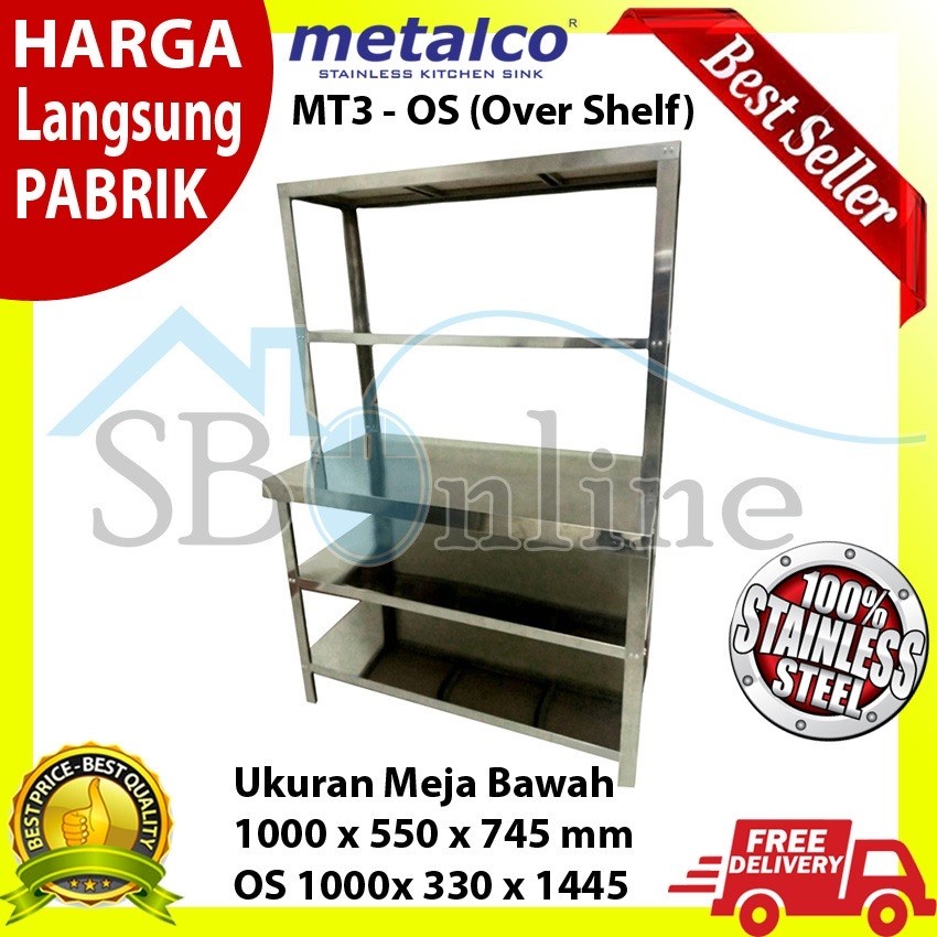 METALCO Meja Stainless Serbagung MT3-OS Original