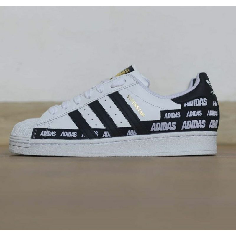 adidas superstar black and white