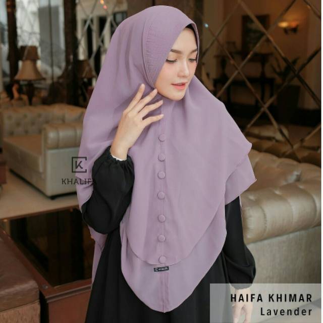 HIJAB SAR I KHIMAR DOUBLE LAYER BAHAN PREMIUM HAIFA
