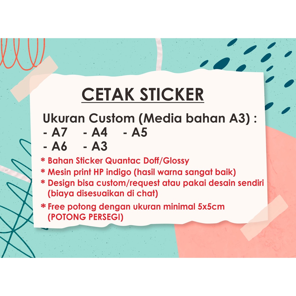 

Cetak stiker bahan vinyl quantac