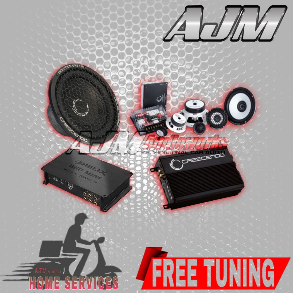 Paket premium Speaker 3 way CRESCENDO + DSP + Subwoofer