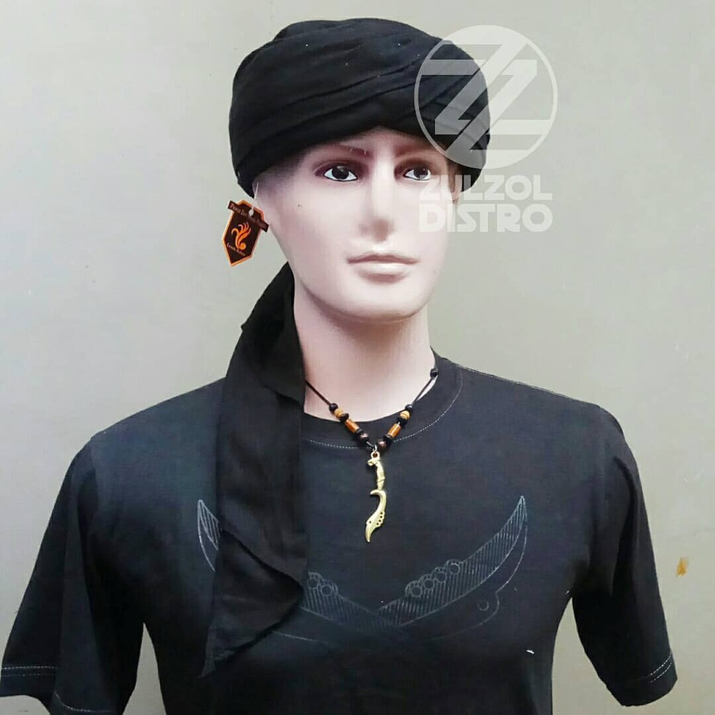 sorban - sorban imamah - imamah permanen - sorban kashmiri - premium - peci sufi - instan