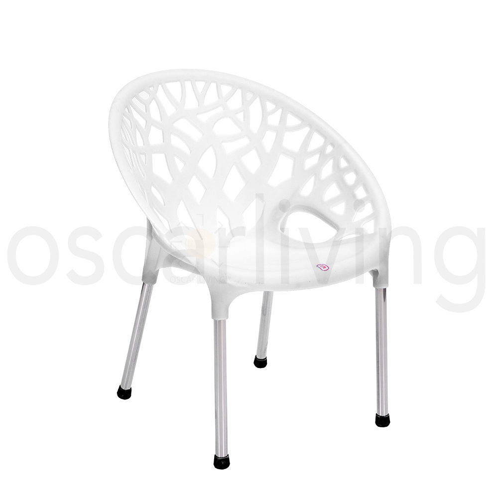 Kursi Twin Pan / Kursi Santai Plastik Kaki Stainless / Kursi Kafe