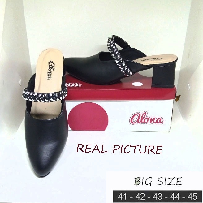 sepatu sandal heels wanita big size jumbo ukuran besar 41-45