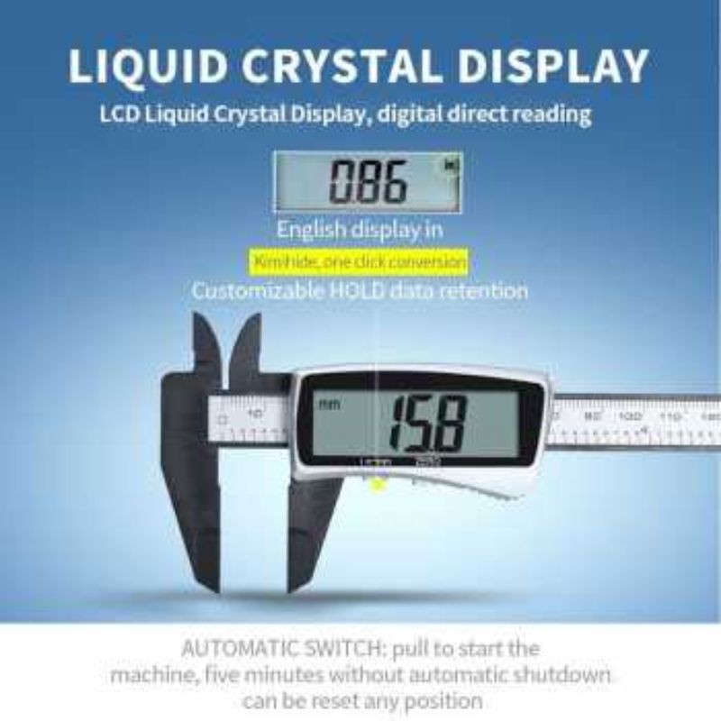 Maisi Jangka Sorong Digital Lcd Vernier Caliper 3 Buttons 15cm - Sh20<br />