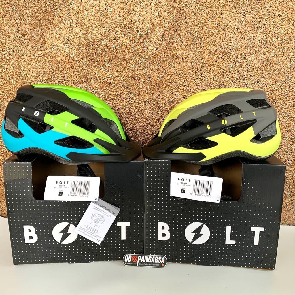 Jual Helm Sepeda POLYGON BOLT original MTB GUNUNG Seli roadbike