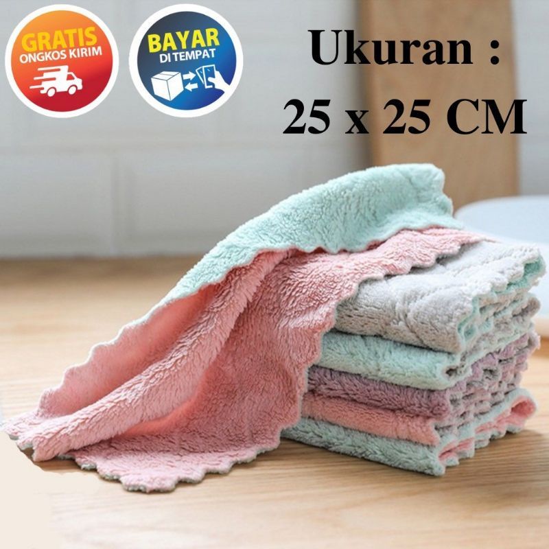 Kain Lap Anti Minyak Murah Bahan Microfiber