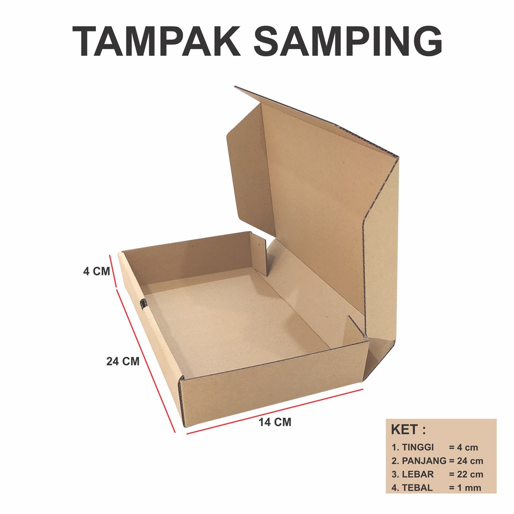 

DUS / BOX / 24x14x4 cm / KOTAK KUE/ KARDUS KUE/ PACKAGING / DUS MAKANAN / DIE CUT