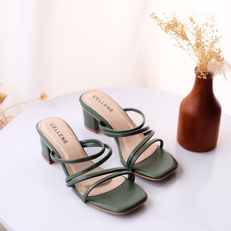 Cellene • Luna Heels / 5cm hak tahu tali simple