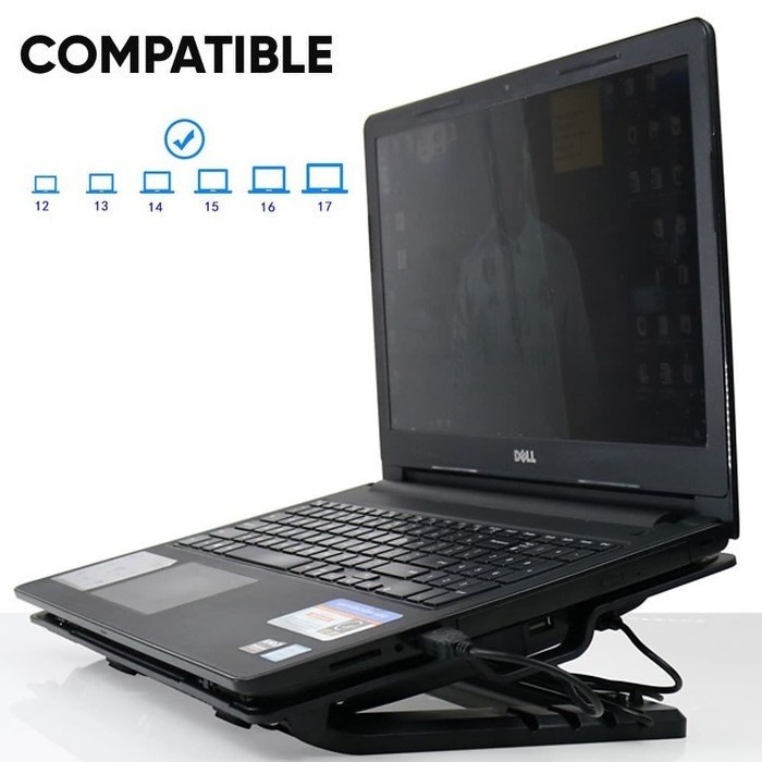 Kipas Pendingin Laptop Big Fan Cooler ACE Stand Cooling Pad Cooler Kipas pendingin Laptop Notebook 2 Kipas N99