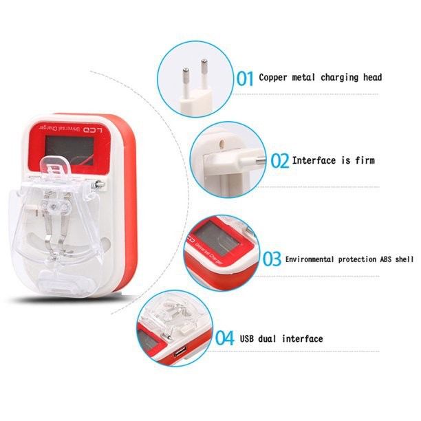 [RO ACC] DEKSTOP LCD CHARGER BATERAI / CASAN KODOK JEPIT UNIVERSAL