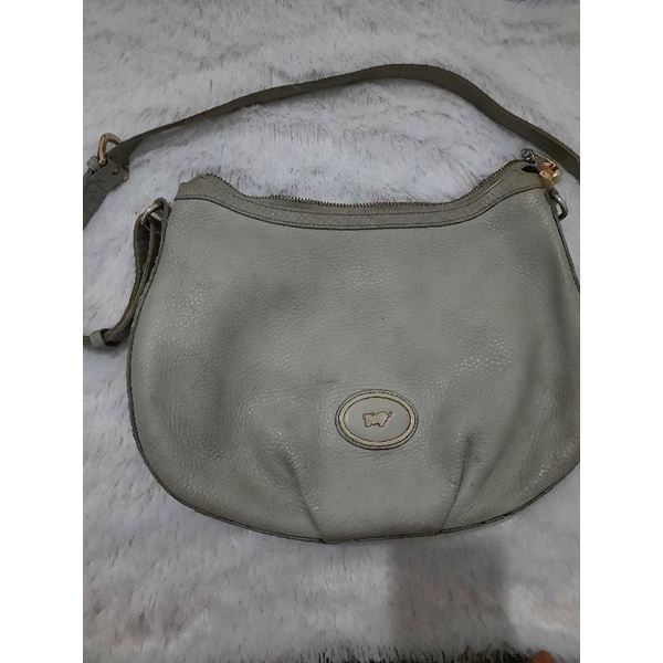 Preloved Second Bekas Tas Braun Buffel Original Kulit Asli