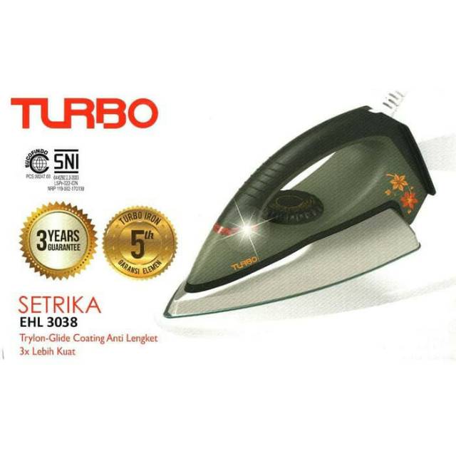 Setrika TURBO by philips EHL 3038 - garansi resmi philips