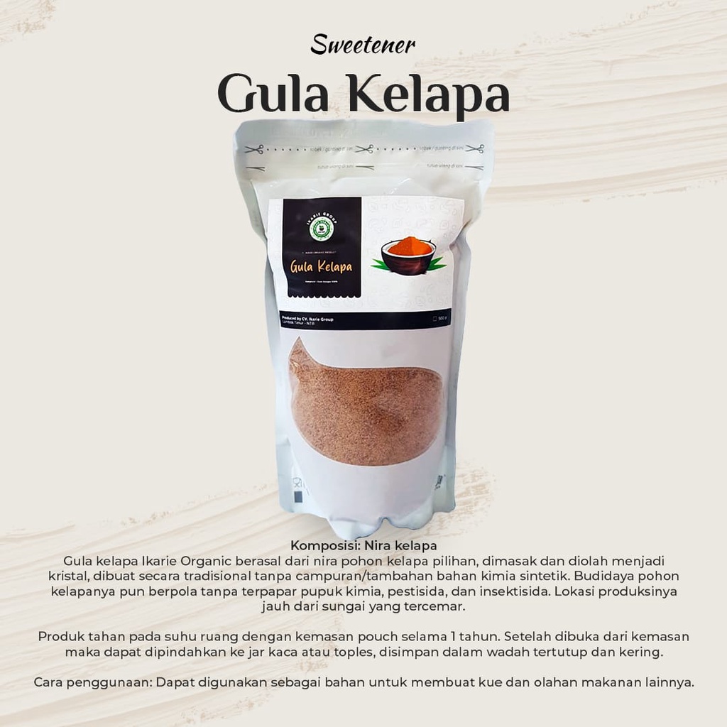 

IKARIE ORGANIC Gula Kelapa Alami
