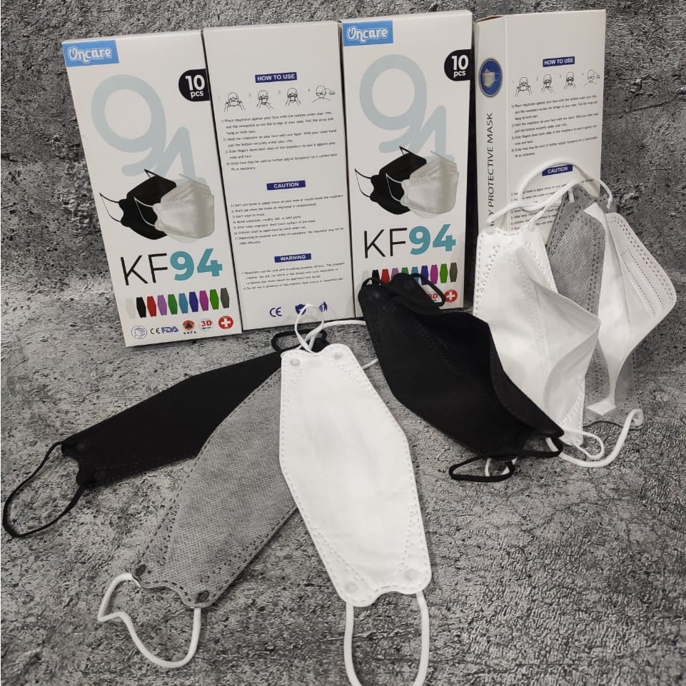 MASKER KF94 4PLY FACE MASK ONCARE MEDICAL GRADE PACK/ 10PC Shopee