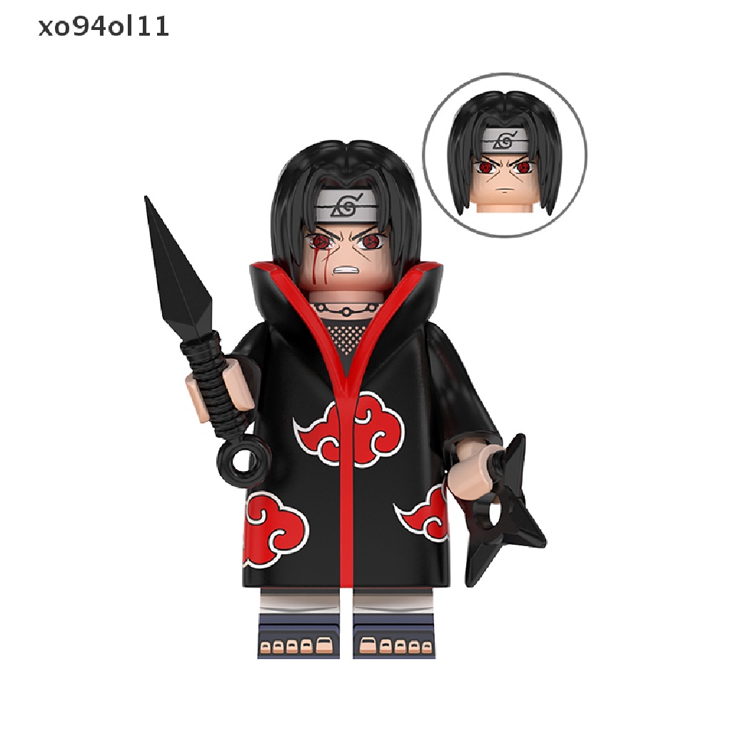 Xo 8pcs Mainan Balok Bangunsusun Model Lego Minifigures Naruto Comic Untuk Anak