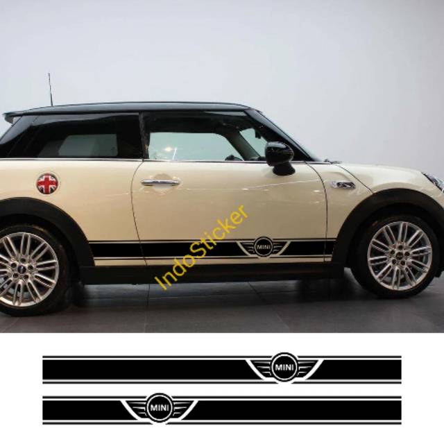 Sticker Stiker mobil mini Cooper stier list mobil mini Cooper