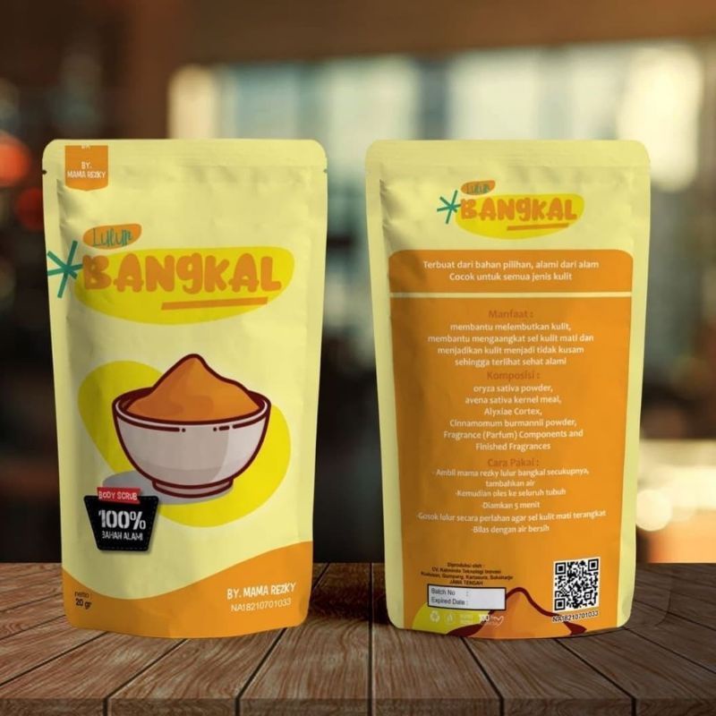 LULUR REMPAH KAYU BANGKAL || 10gr - 50gr