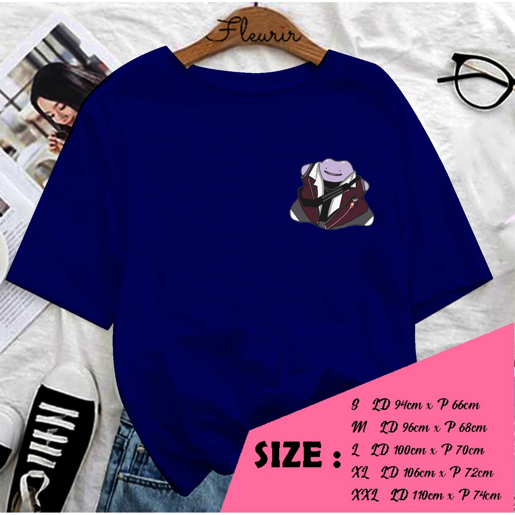 FLEURIR - KAOS DITTO SERAGAM WANITA DEWASA LENGAN PENDEK TEE UNISEX OVERSIZED JUMBO