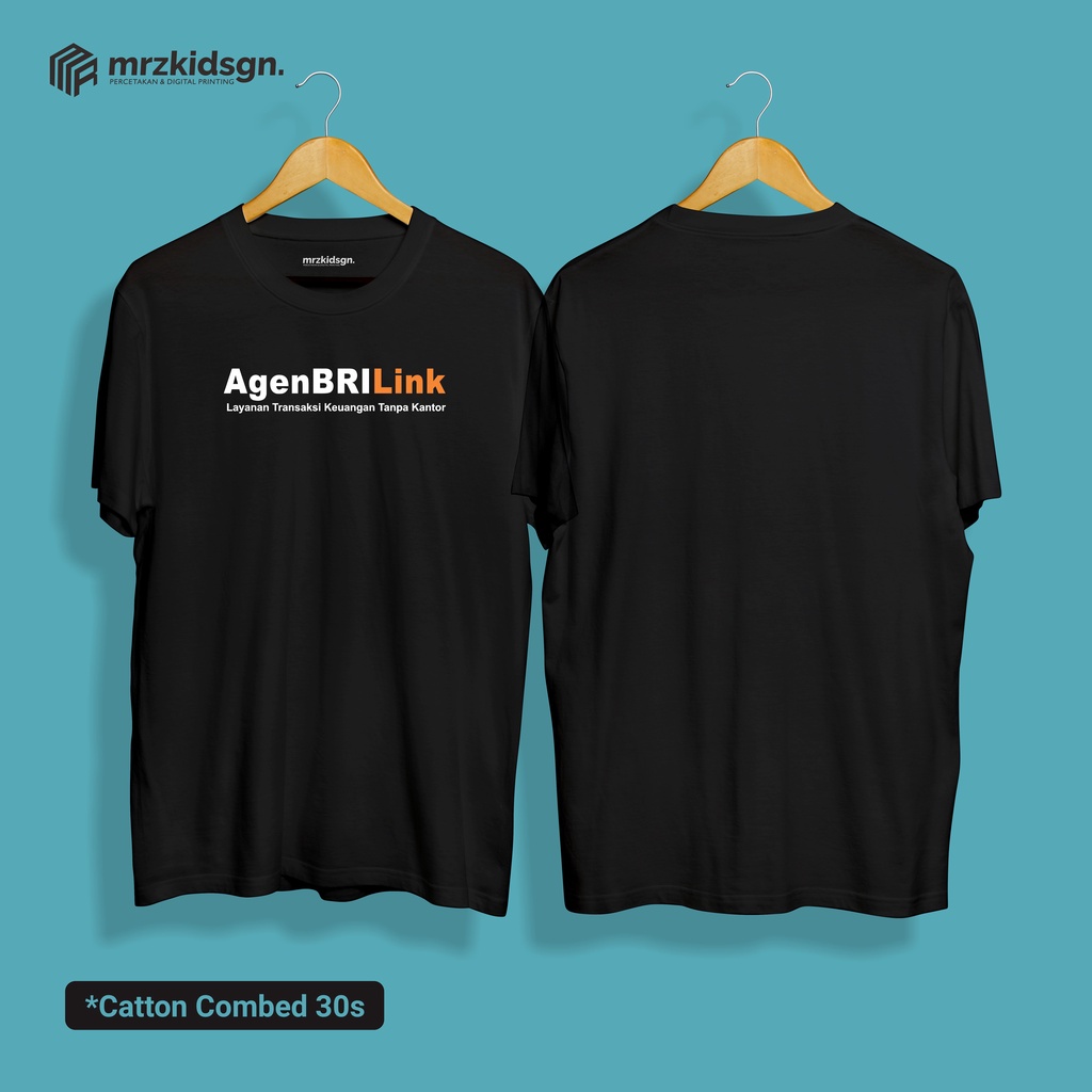 (Catton Combed 30s) Kaos brilink/baju brilink/kaos murah gambar brilink/seragam brilink