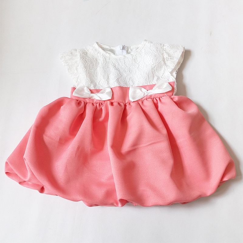 Gaun Bayi Newborn 0 6 bulan Terbaru 2022 1 Set Sepatu Bandana Dress Baby Perempuan Baru Lahir Rok Balon Baju Pesta Import Cantik Korea KA122