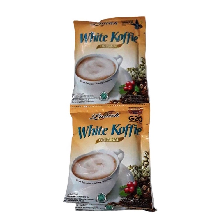 

Luwak White Koffie Original 1 Renceng isi 10 pcs @ 20 Gram