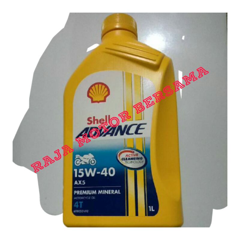 oli Shell advance ax5 1 liter oli Shell advance 1L SAE 15w-40