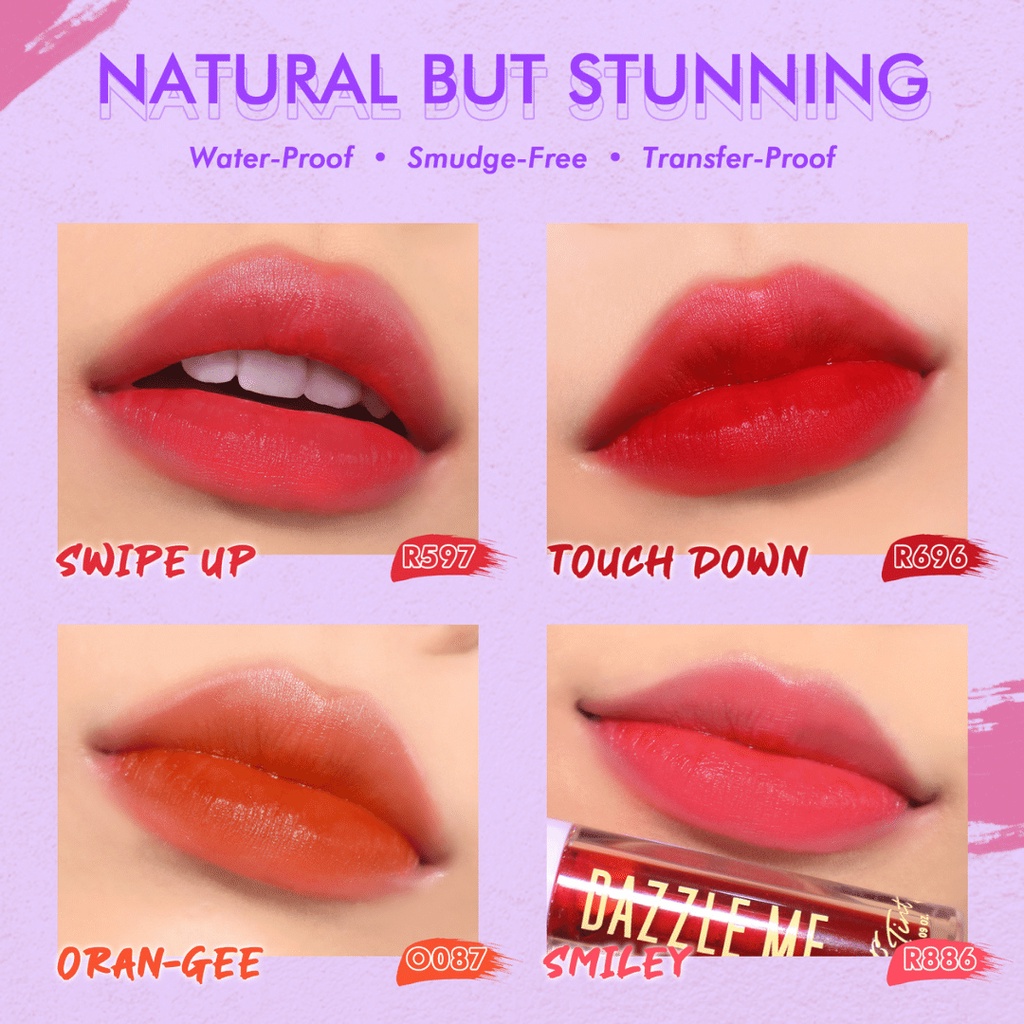 [ORI &amp; READY] DAZZLE ME Ink-Licious Lip Tint BPOM | Mattedorable Long Lasting Liptint Hyper Moisturizing Lip Stain | Velvet Matte Lip Cream | Mousse Lip Cream | Lip Color Lip Stain Lip Series liptint lipcream lipstick