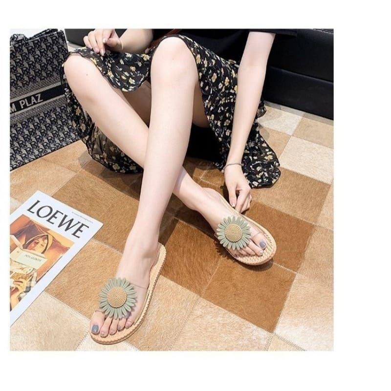 Medan Termurah/Size 36-40 Sandal transparant matahari import best seller