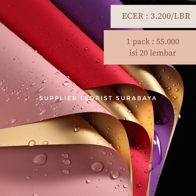 [ 1PACK ISI 20LBR ] KERTAS BUNGA BIGOLD / WRAPPING PAPER / WRAP BUNGA / FLOWER WRAP/ PEMBUNGKUS KERTAS WATERPROOF