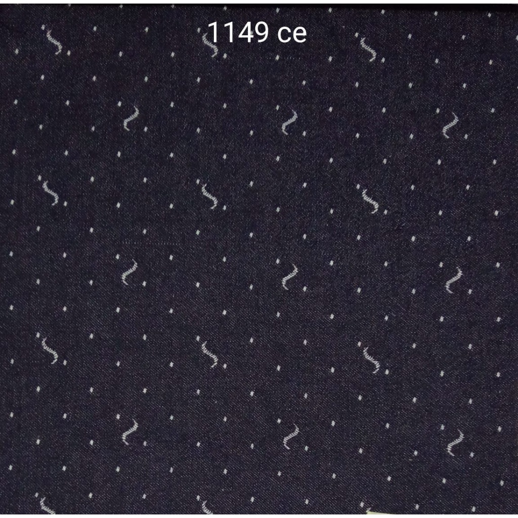 Kain Jacquard Jeans Meteran Motif SG1149