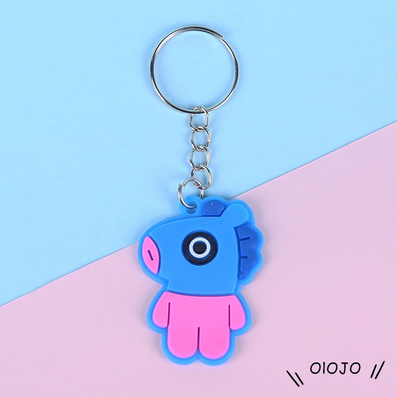 Lucu Kartun Keychain Liontin Hadiah Liburan Hadiah Siswa Hadiah PVC Lembut Hadiah - ol