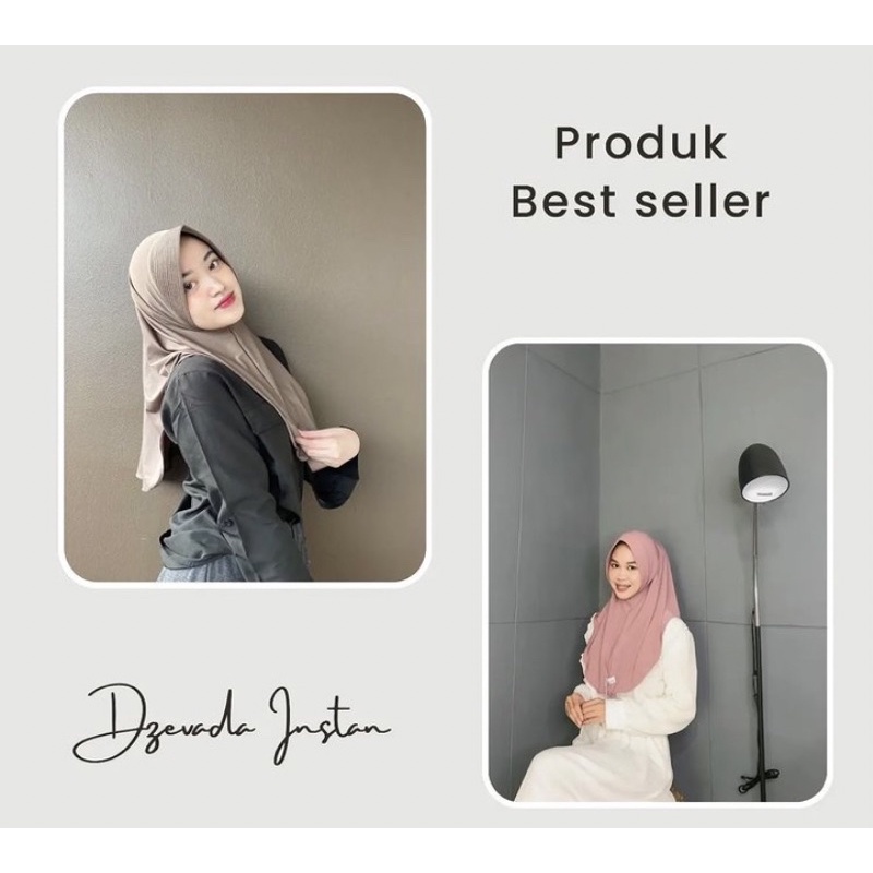 HIJAB BERGO HAMIDAH JERSEY PREMIUM//DZEVADA
