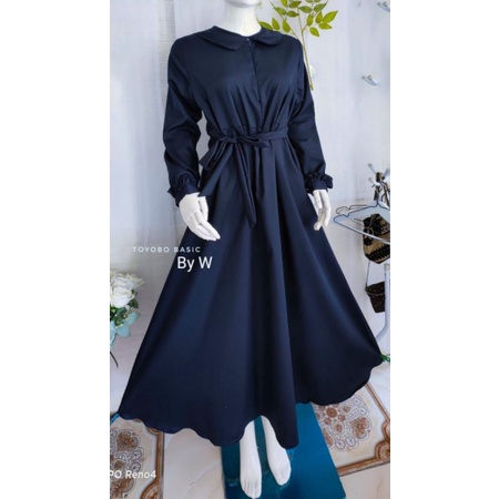 Gamis polos gamis murah dress Toyobo basic