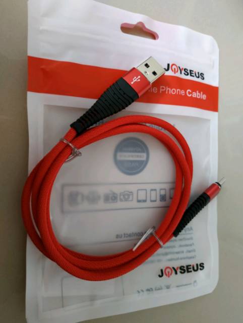 Joyseus Hi-Tensile Micro USB / Type C Cable Braided - Kabel Charger