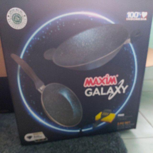 Maxim Gal2set Galaxy 30 Cm Wok 22 Cm Fry Pan