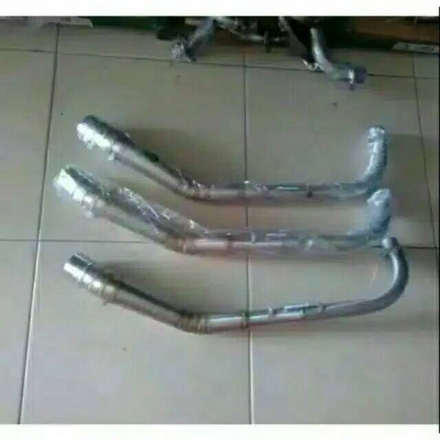 Pipa/leher knalpot kolong D50 for all bebek revo jupiter supra c70 dll