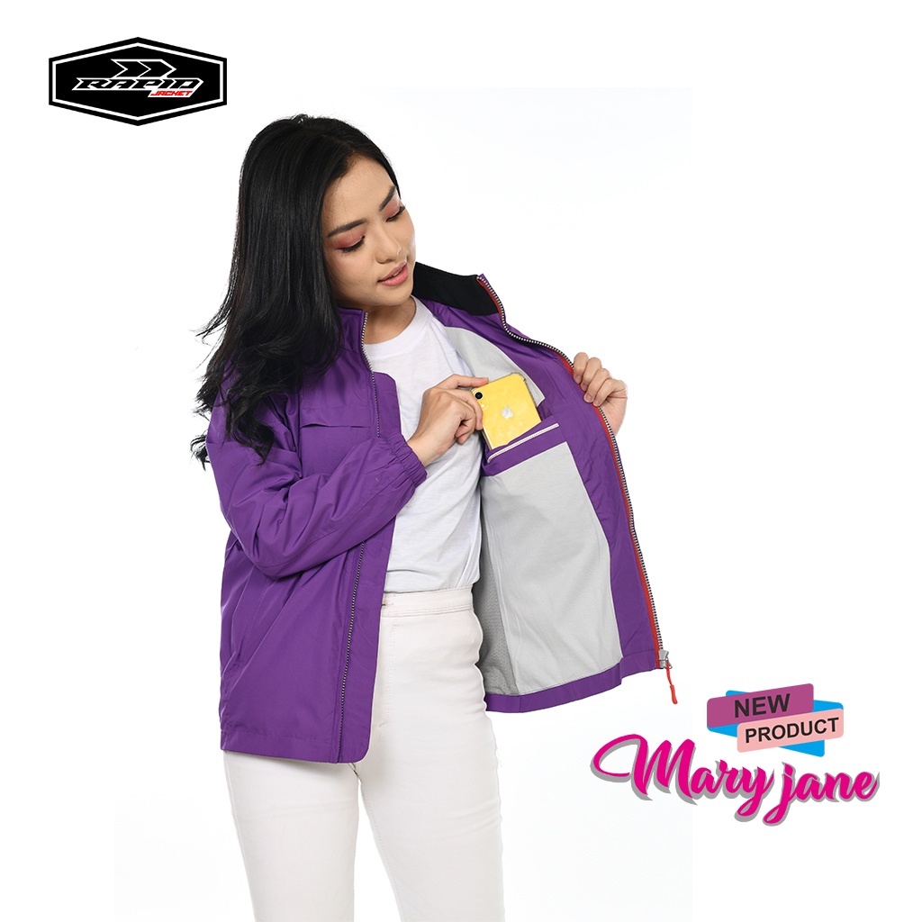 Jaket motor cewek harian keren  anti air jacket cewe RAPID MARYJANE-5