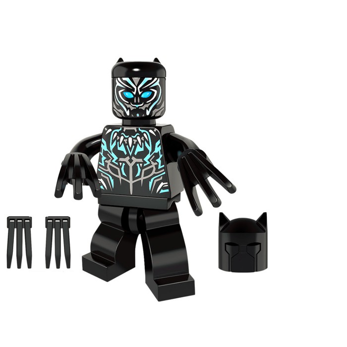 Terbaru Marvel Avengers Black Panther T'Challa Vibranium Minifigure Lego kw