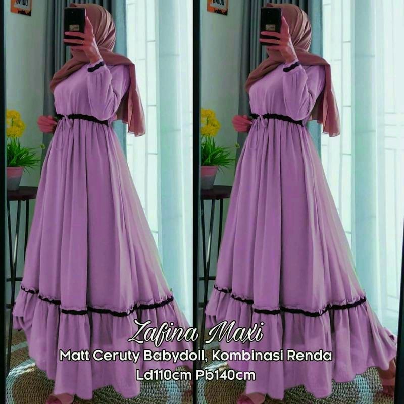 Zafina Maxy Dress READY STOCK