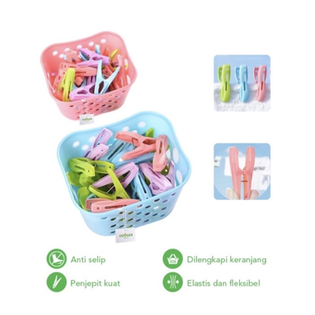 (HJ_888)Jepitan Baju Set / Laundry Clip / Jepit Jemuran / Capit Jemuran