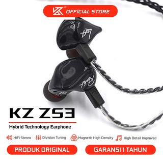 [KZ Official Store] KZ ZS3 with Mic 1DD Dynamic Earphone In Ear Monitor Hifi Music Bass