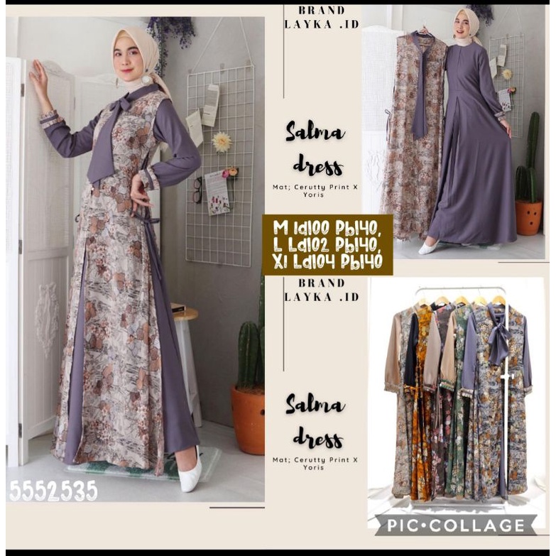 Salma dress ori layka.id