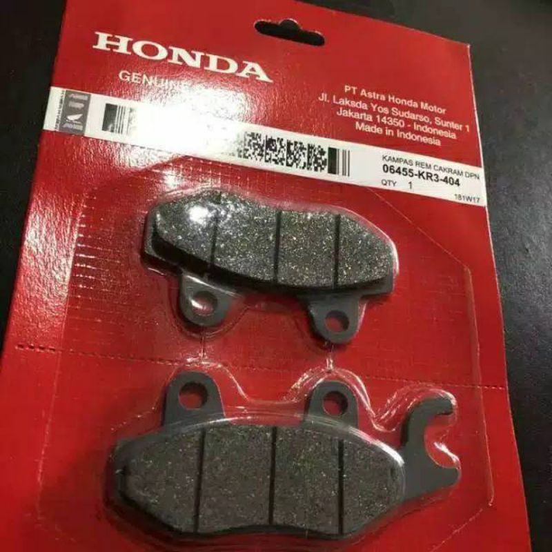 Dispad Kampas Rem Cakram Depan Supra x 125 Kharisma Revo Lama Supra Fit New KR3 HGP