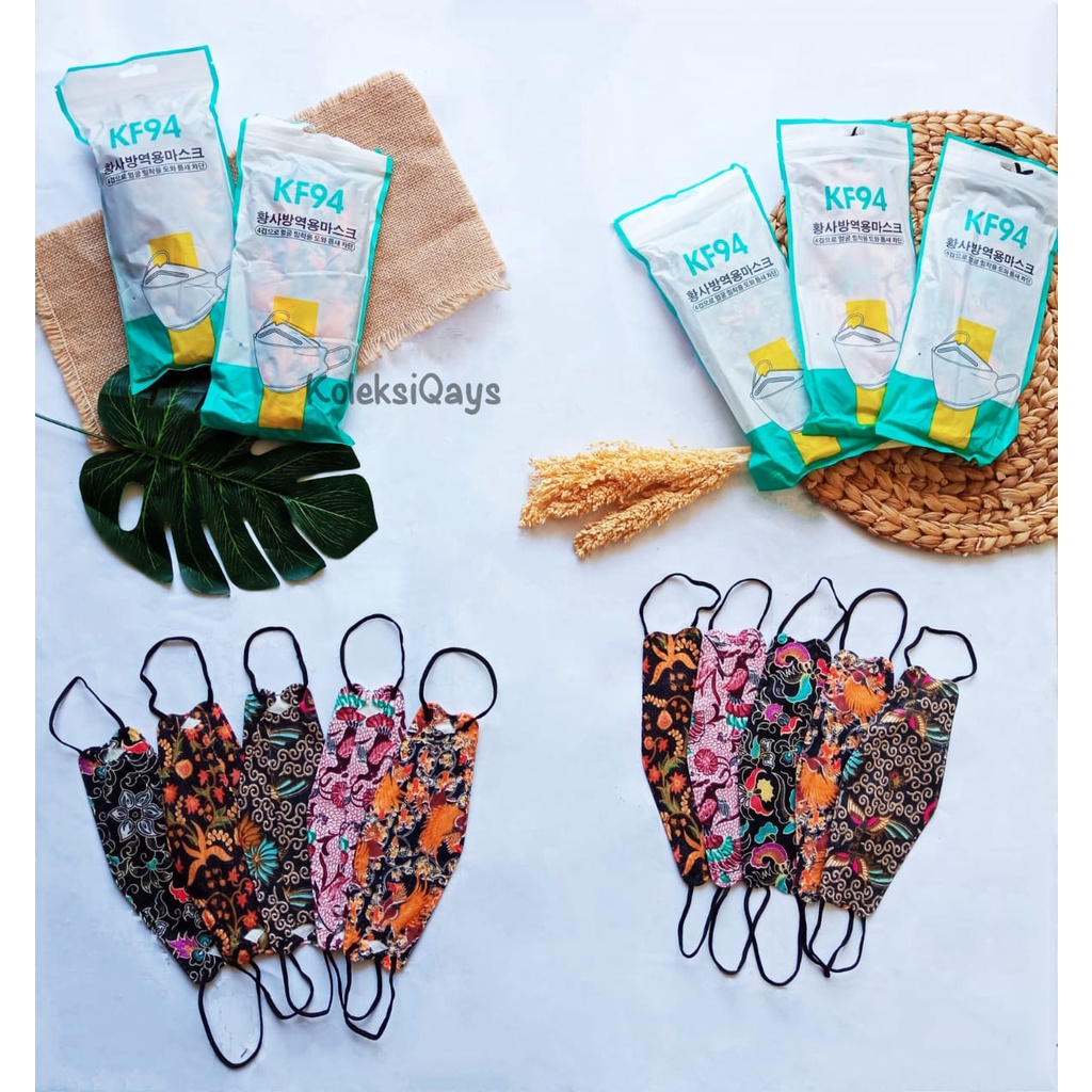 Masker KF94 Batik Motif Random
