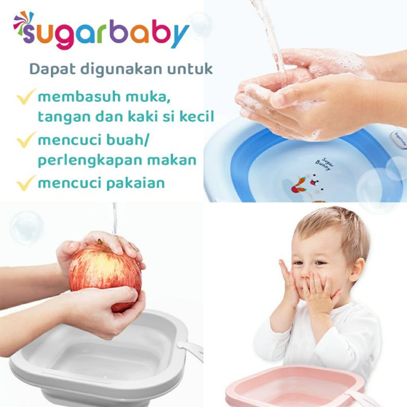 Sugarbaby Foldable Baby Wash Basin/Baskom Lipat Bayi/Ember Lipat Multifungsi Sugarbaby FoldableSugarbaby Foldable Baby Wash Basin basin Baskom Lipat Bayi/Ember Lipat Multifungsi SugarBaby NEW Foldable Basin / Baskom Lipat / Ember Lipat Multifungsi Sugar B