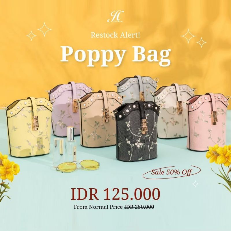 Poppy Bag by Jims Honey | Tas Selempang Jimshoney | Tas Model Korea Jimshoney