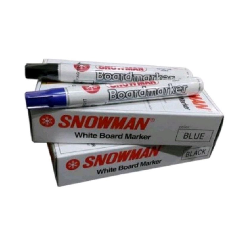 

SPIDOL SNOWMAN WHITE BOARD BG-12 per/1pak isi 12 pcs ( Warna HITAM)